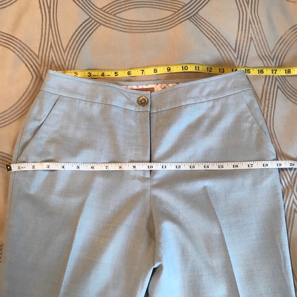TED BAKER {S} Pants Baby Blue Flat Front Trousers - Picture 14 of 16